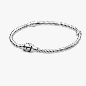 Pandora Silver Barrel Charm Bracelet